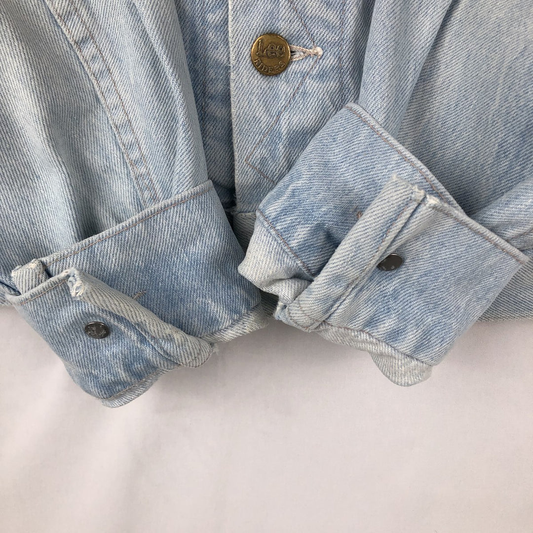 70s-80'S Lee Denim Jacket, Made in USA, Men's Size L (approx.), Vintage cotton blue type Vintage Second Hand