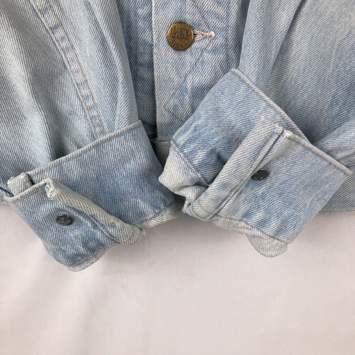 70s-80'S Lee Denim Jacket, Made in USA, Men's Size L (approx.), Vintage cotton blue type Vintage Second Hand
