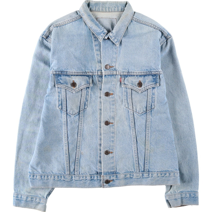 ~1990'S Levi's 75505-0212 Denim Jacket, Men's XL equivalent, Vintage cotton blue type Vintage Second Hand