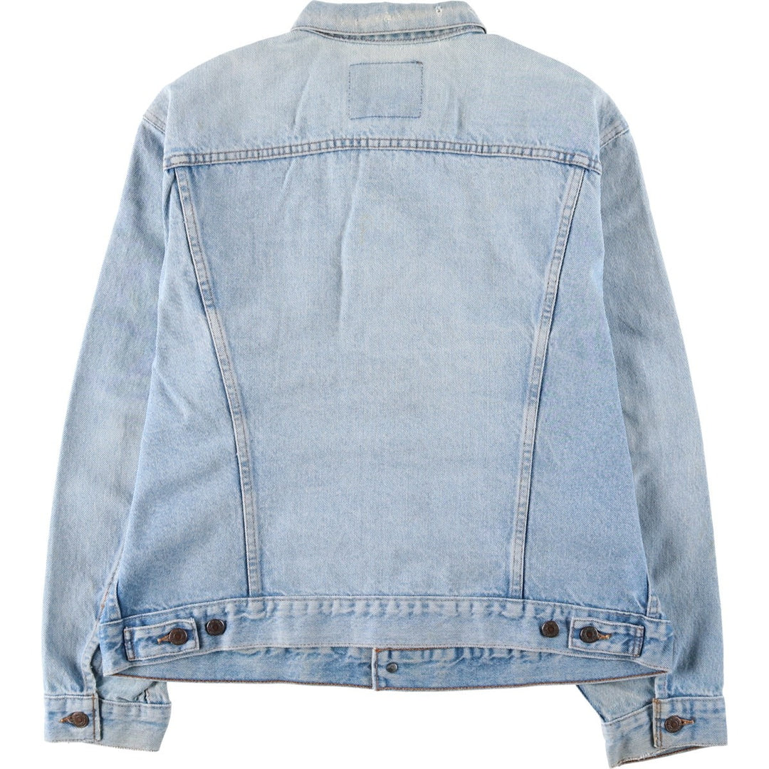 ~1990'S Levi's 75505-0212 Denim Jacket, Men's XL equivalent, Vintage cotton blue type Vintage Second Hand