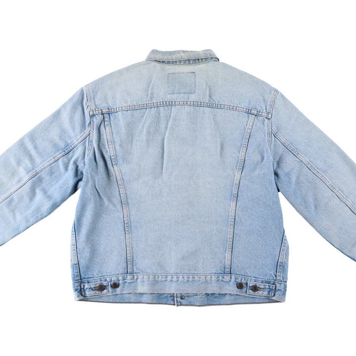 ~1990'S Levi's 75505-0212 Denim Jacket, Men's XL equivalent, Vintage cotton blue type Vintage Second Hand