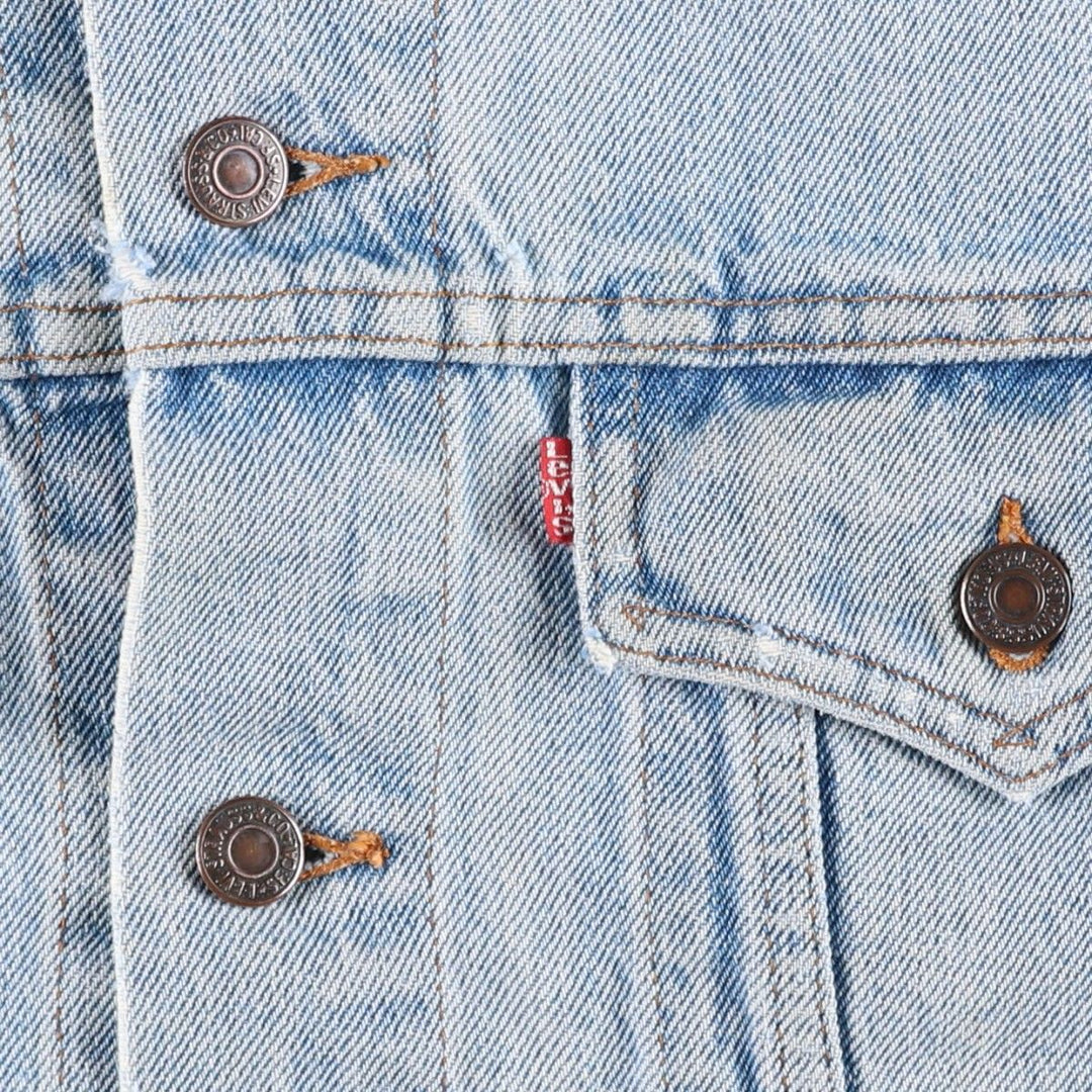 ~1990'S Levi's 75505-0212 Denim Jacket, Men's XL equivalent, Vintage cotton blue type Vintage Second Hand