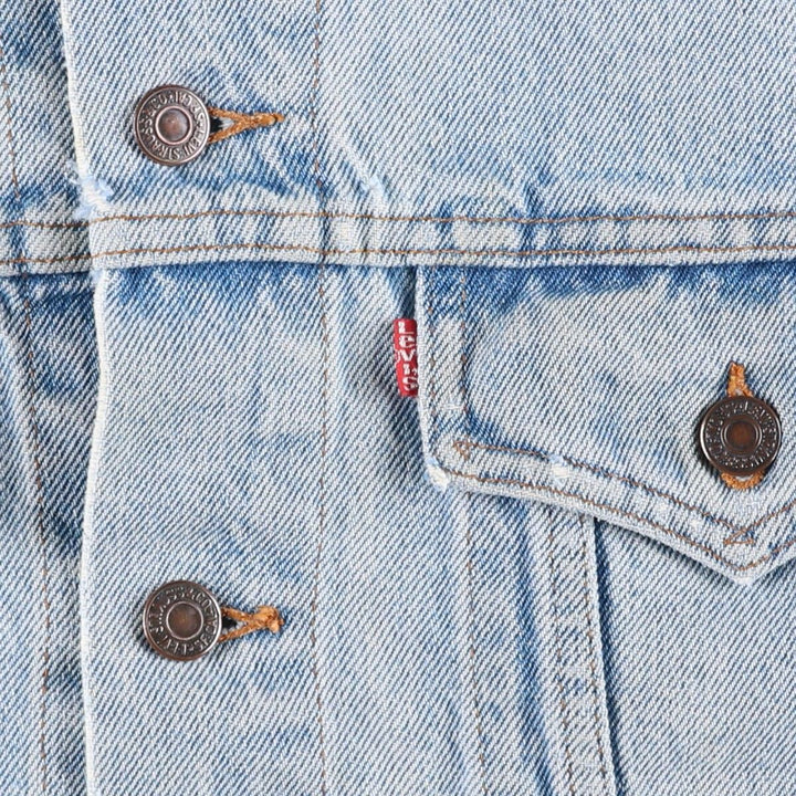 ~1990'S Levi's 75505-0212 Denim Jacket, Men's XL equivalent, Vintage cotton blue type Vintage Second Hand