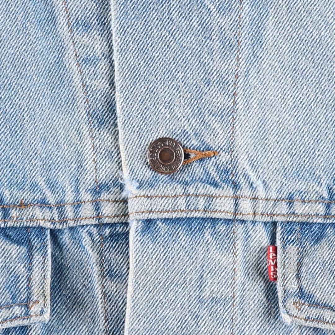 ~1990'S Levi's 75505-0212 Denim Jacket, Men's XL equivalent, Vintage cotton blue type Vintage Second Hand