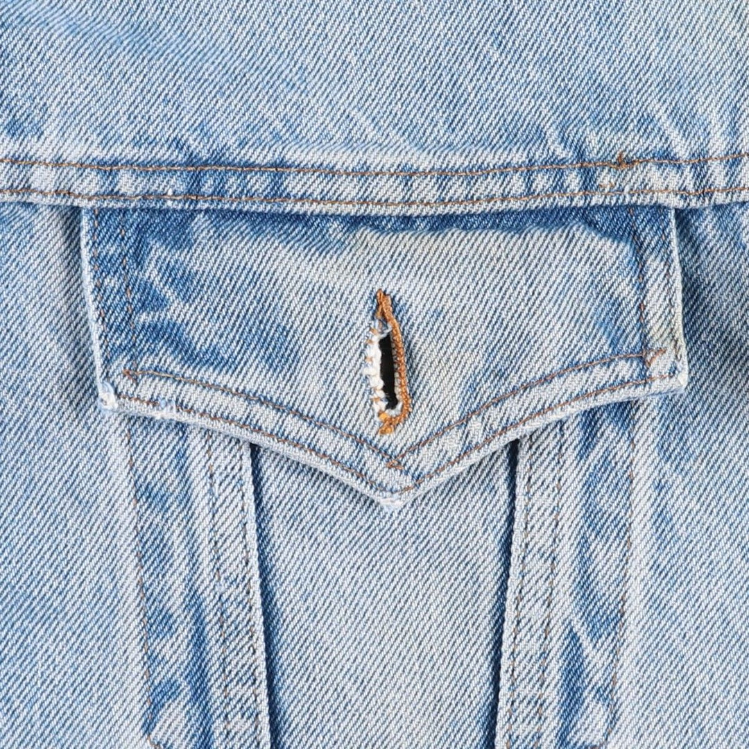 ~1990'S Levi's 75505-0212 Denim Jacket, Men's XL equivalent, Vintage cotton blue type Vintage Second Hand