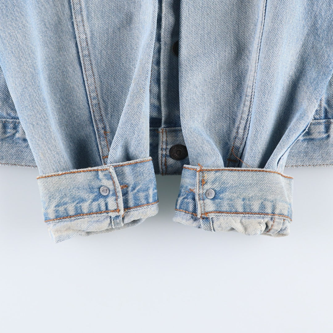 ~1990'S Levi's 75505-0212 Denim Jacket, Men's XL equivalent, Vintage cotton blue type Vintage Second Hand