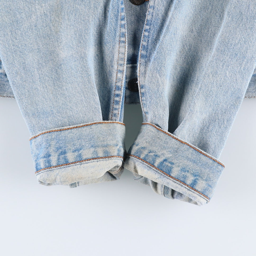 ~1990'S Levi's 75505-0212 Denim Jacket, Men's XL equivalent, Vintage cotton blue type Vintage Second Hand
