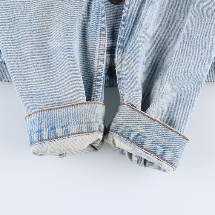 ~1990'S Levi's 75505-0212 Denim Jacket, Men's XL equivalent, Vintage cotton blue type Vintage Second Hand