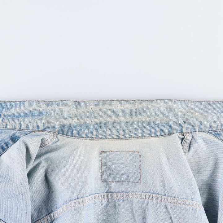 ~1990'S Levi's 75505-0212 Denim Jacket, Men's XL equivalent, Vintage cotton blue type Vintage Second Hand