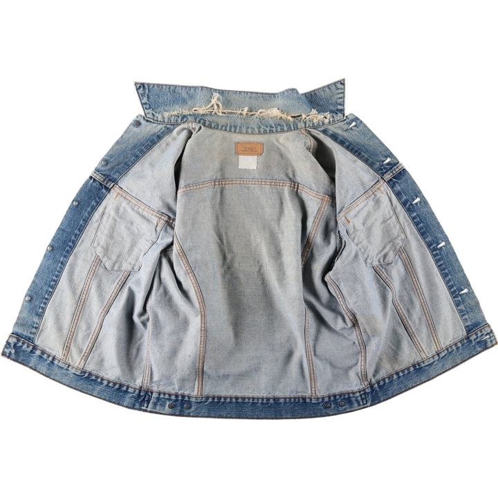 ~1980'S Levi's 75505-0217 Denim Jacket (Men's Size M, equivalent) Vintage unclear blue type Vintage Second Hand