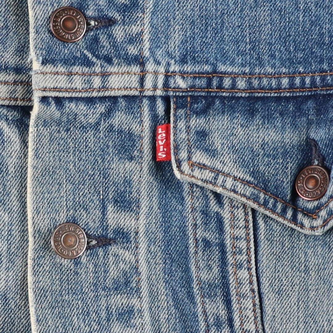~1980'S Levi's 75505-0217 Denim Jacket (Men's Size M, equivalent) Vintage unclear blue type Vintage Second Hand