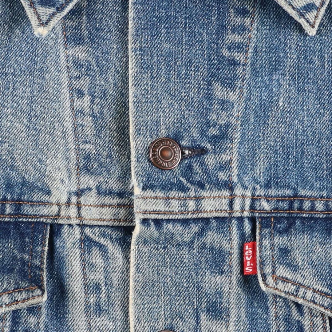 ~1980'S Levi's 75505-0217 Denim Jacket (Men's Size M, equivalent) Vintage unclear blue type Vintage Second Hand