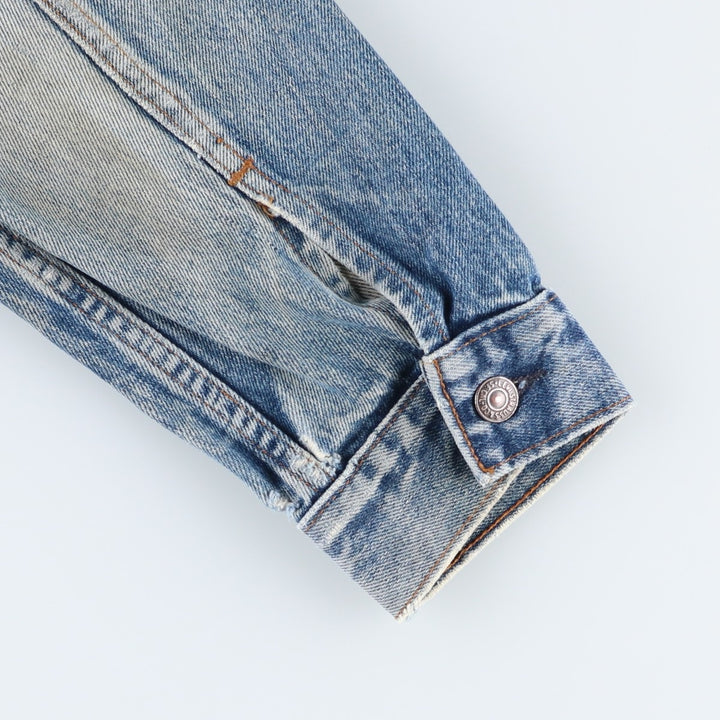 ~1980'S Levi's 75505-0217 Denim Jacket (Men's Size M, equivalent) Vintage unclear blue type Vintage Second Hand