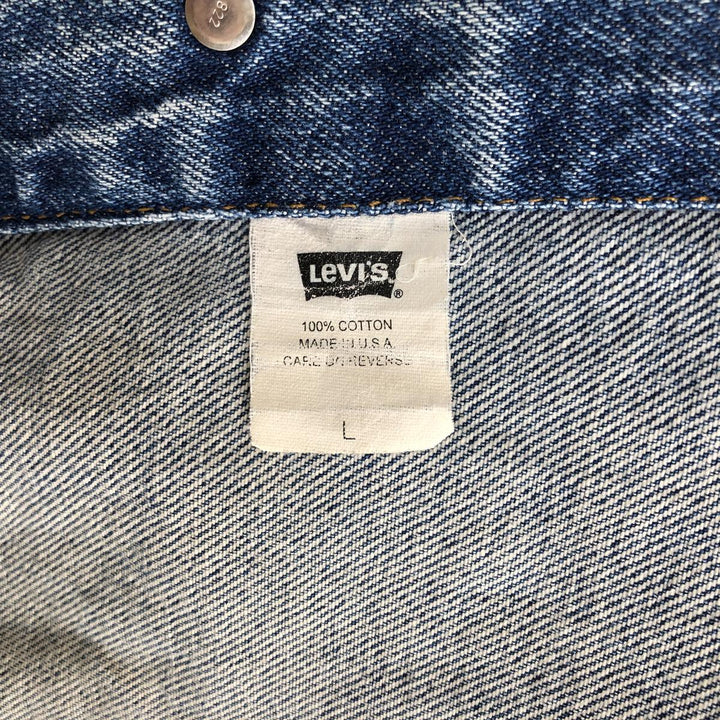 2000'S Levi's 70507-0389 Denim Jacket (G-Jean) Made in USA, Men's Size L (approx.) cotton blue type Vintage Second Hand