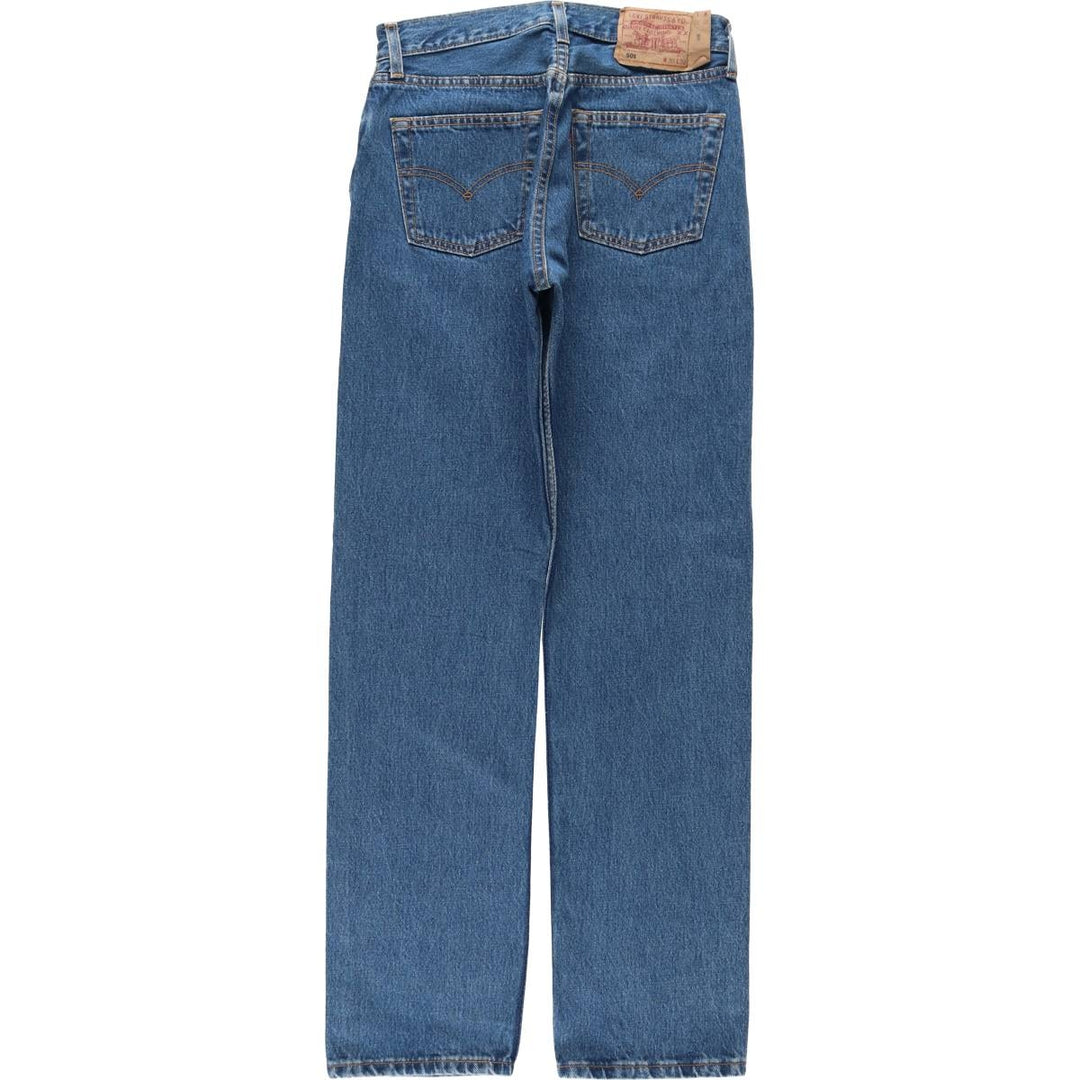 Levi's 501 Euro Model Straight Denim Pants, Made in England, Women's Size L (W29) cotton blue type Vintage Second Hand