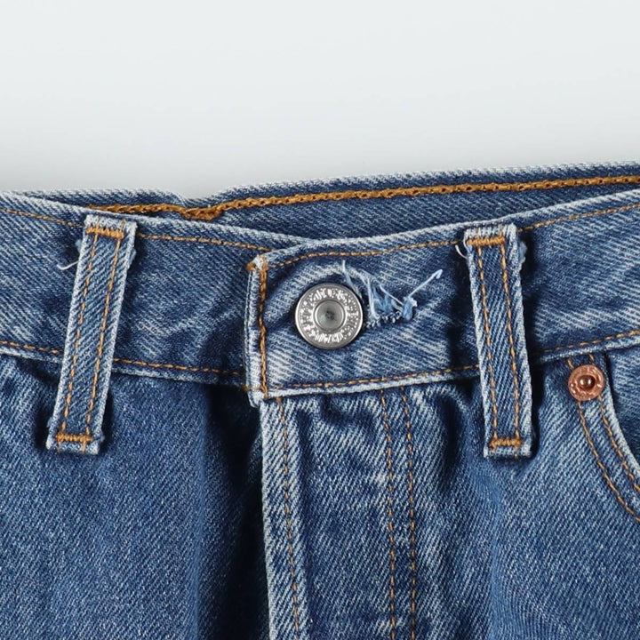 Levi's 501 Euro Model Straight Denim Pants, Made in England, Women's Size L (W29) cotton blue type Vintage Second Hand