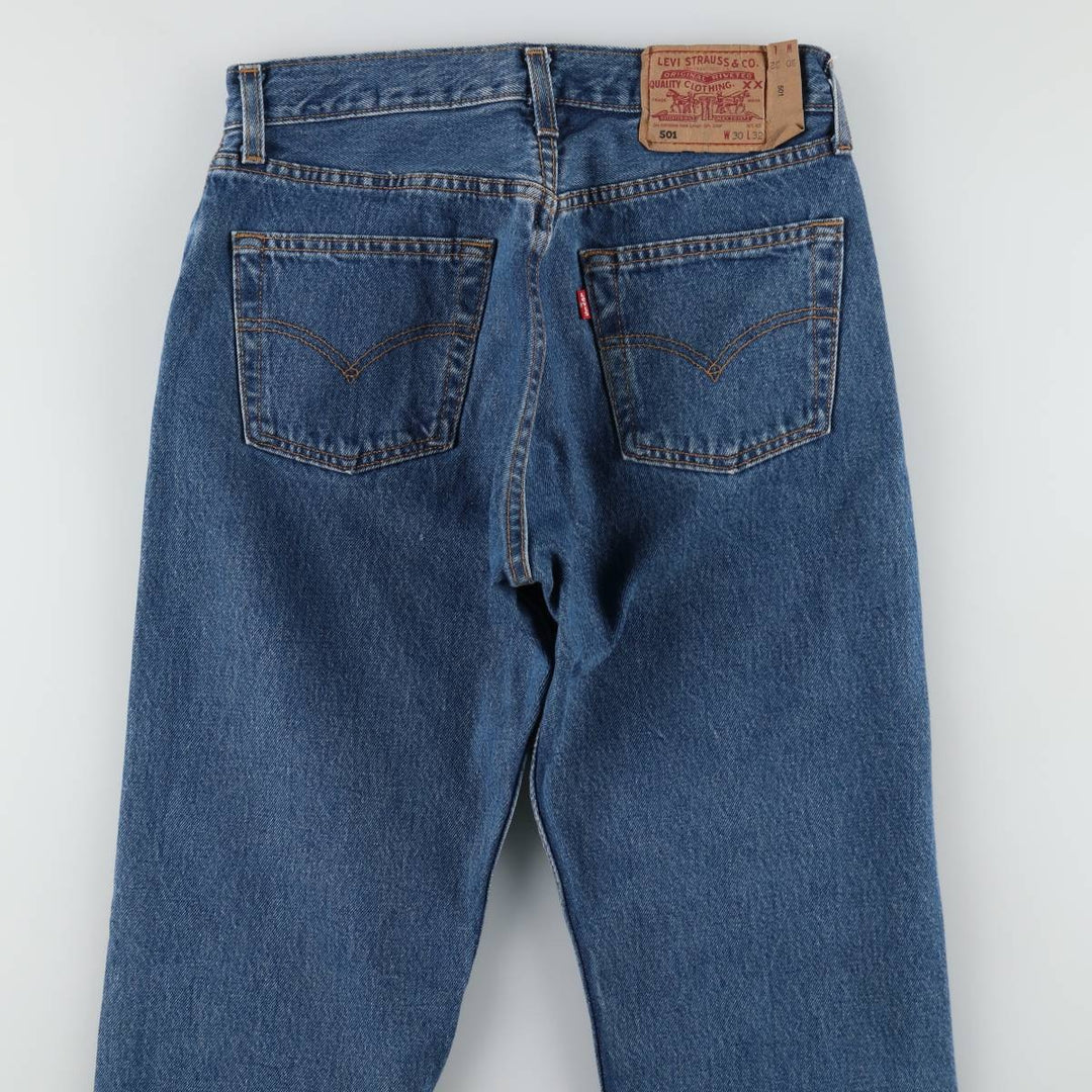 Levi's 501 Euro Model Straight Denim Pants, Made in England, Women's Size L (W29) cotton blue type Vintage Second Hand