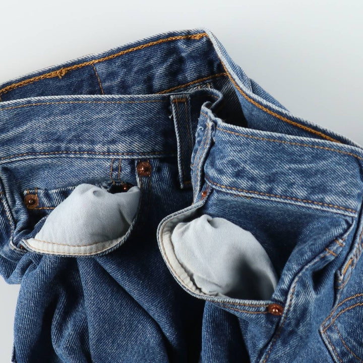 Levi's 501 Euro Model Straight Denim Pants, Made in England, Women's Size L (W29) cotton blue type Vintage Second Hand