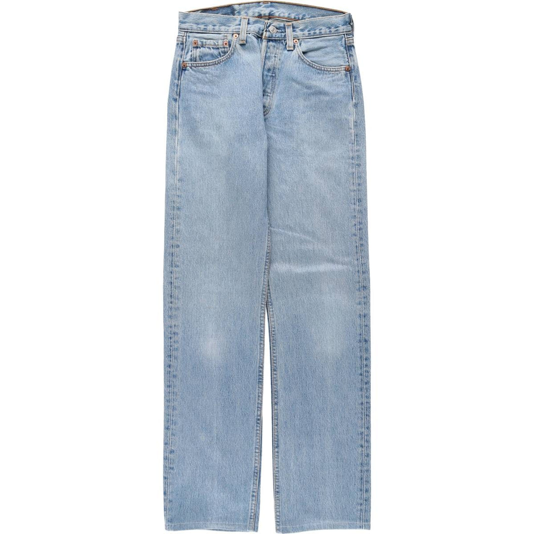 90'S Levi's 501-0193 Straight Denim Pants, Made in USA, Women's Size L (W28), Vintage cotton blue type Vintage Second Hand