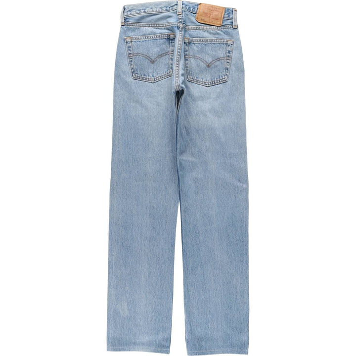 90'S Levi's 501-0193 Straight Denim Pants, Made in USA, Women's Size L (W28), Vintage cotton blue type Vintage Second Hand