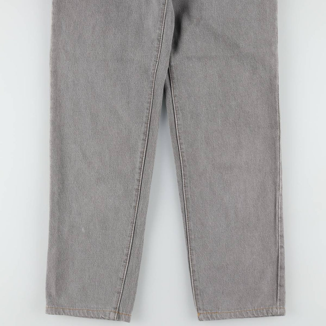 1990'S Levi's 17501-5958 Straight Denim Pants, Made in USA, Women's Size M (W26 equivalent), Vintage cotton gray type Vintage Second Hand