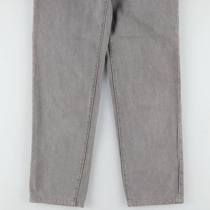 1990'S Levi's 17501-5958 Straight Denim Pants, Made in USA, Women's Size M (W26 equivalent), Vintage cotton gray type Vintage Second Hand