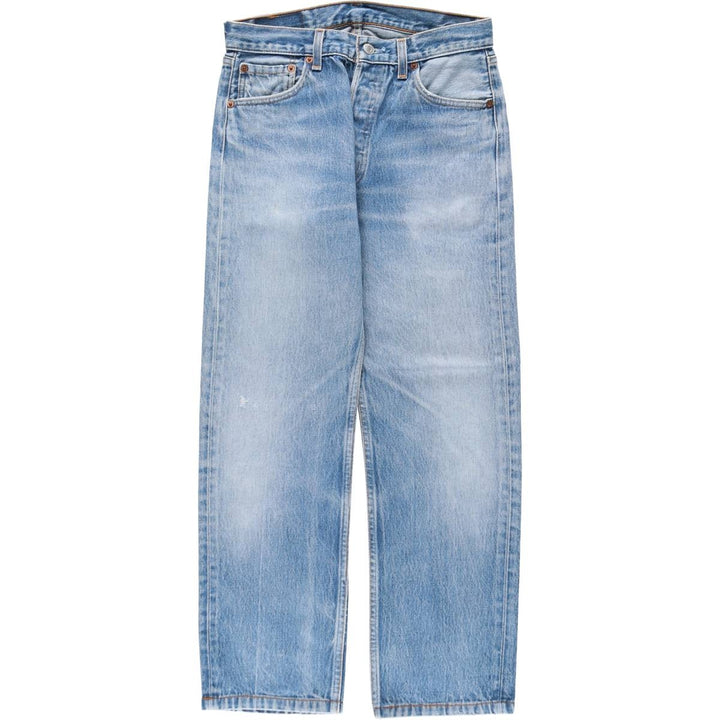 1990'S Levi's 501-0000 Straight Denim Pants, Made in USA, Women's Size L (equivalent to W30), Vintage cotton blue type Vintage Second Hand