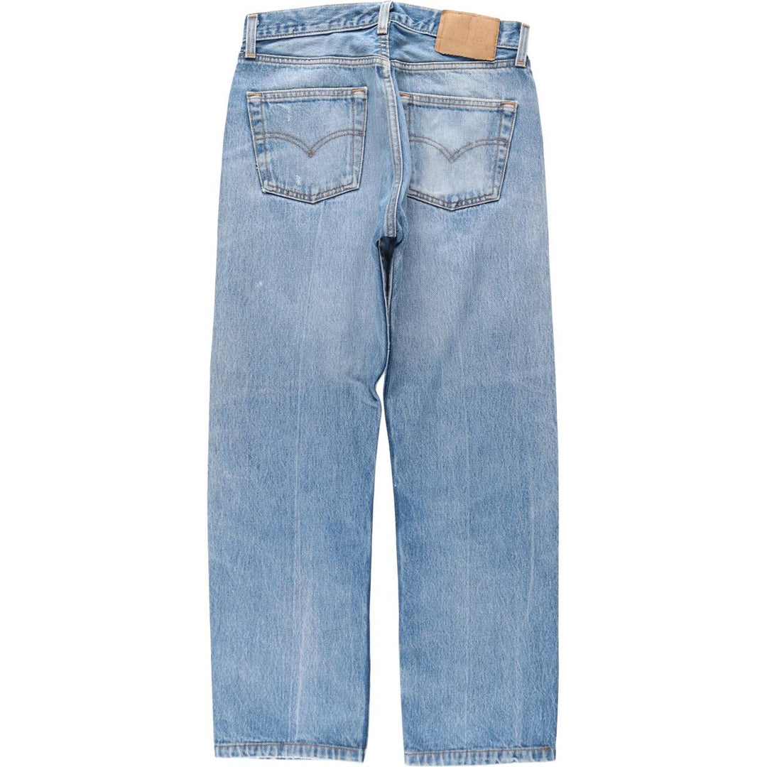 1990'S Levi's 501-0000 Straight Denim Pants, Made in USA, Women's Size L (equivalent to W30), Vintage cotton blue type Vintage Second Hand