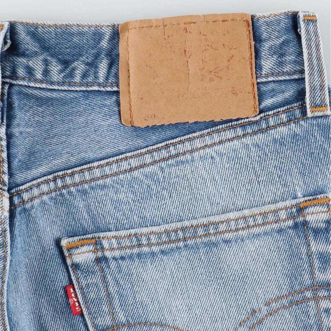 1990'S Levi's 501-0000 Straight Denim Pants, Made in USA, Women's Size L (equivalent to W30), Vintage cotton blue type Vintage Second Hand