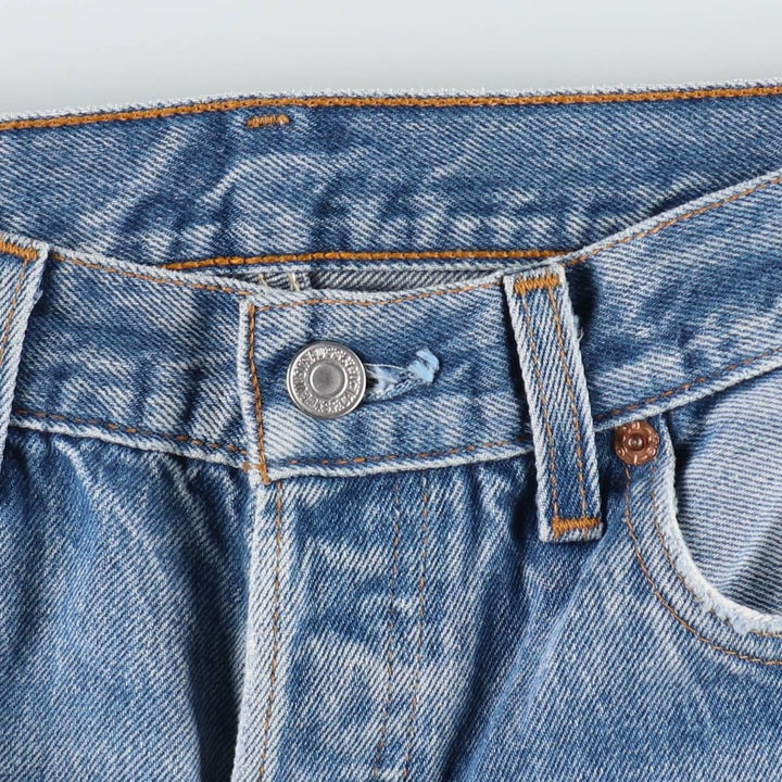 1990'S Levi's 501-0000 Straight Denim Pants, Made in USA, Women's Size L (equivalent to W30), Vintage cotton blue type Vintage Second Hand