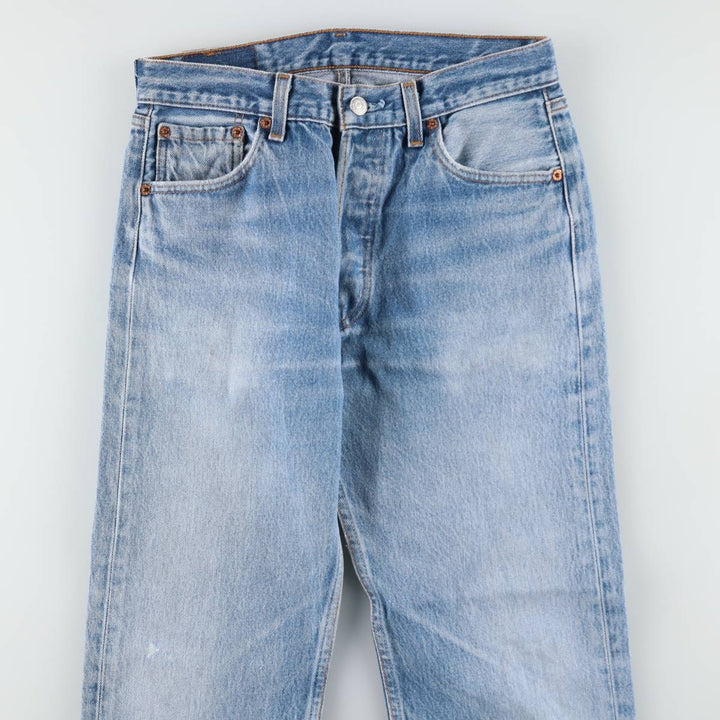 1990'S Levi's 501-0000 Straight Denim Pants, Made in USA, Women's Size L (equivalent to W30), Vintage cotton blue type Vintage Second Hand