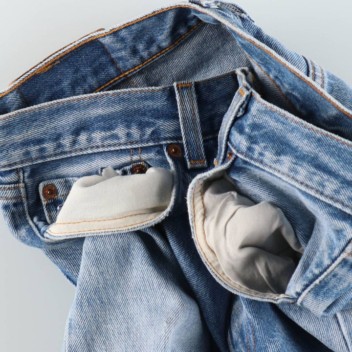 1990'S Levi's 501-0000 Straight Denim Pants, Made in USA, Women's Size L (equivalent to W30), Vintage cotton blue type Vintage Second Hand
