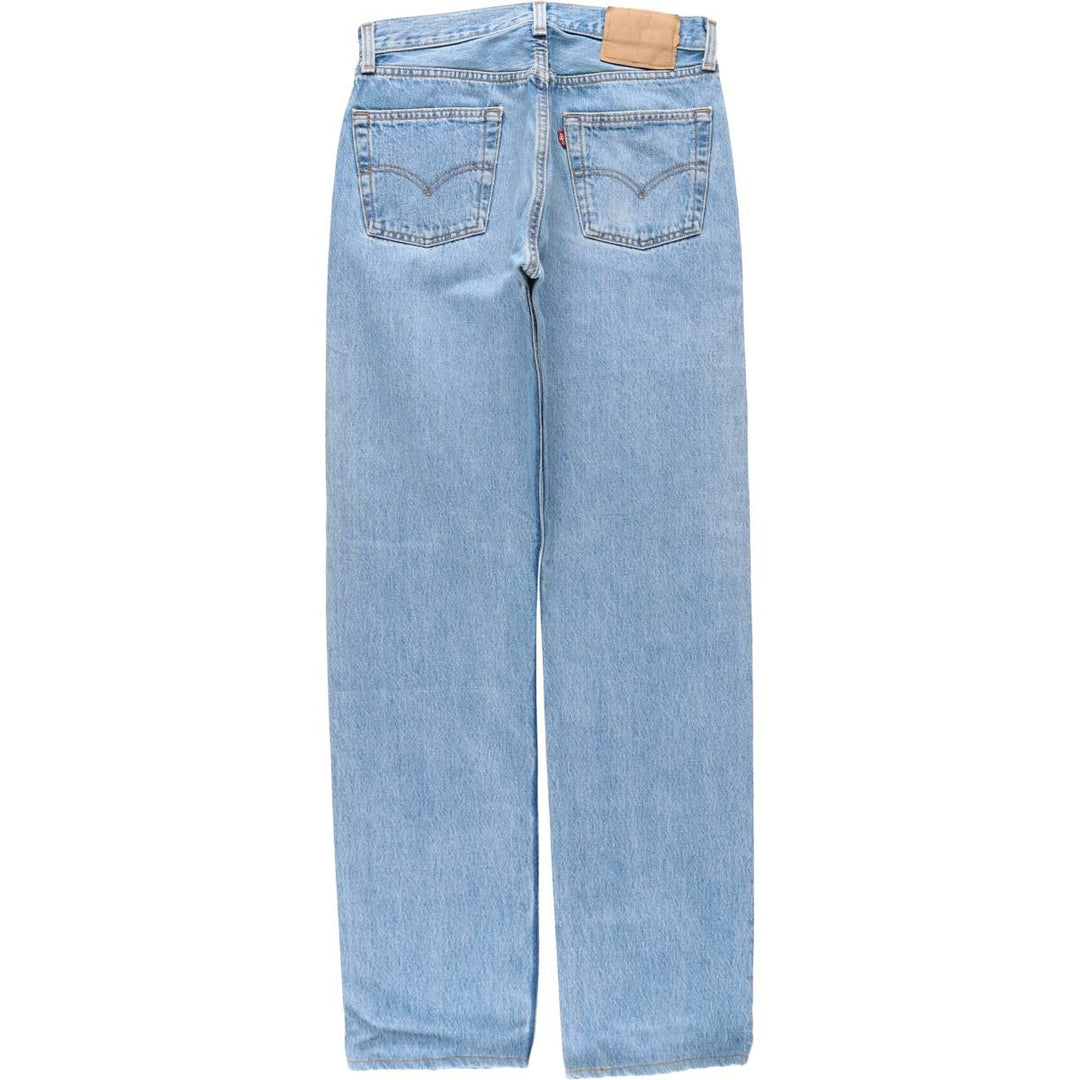 1990'S Levi's G501-0193 Straight Denim Pants, Made in USA, Women's Size L (equivalent to W30), Vintage cotton blue type Vintage Second Hand