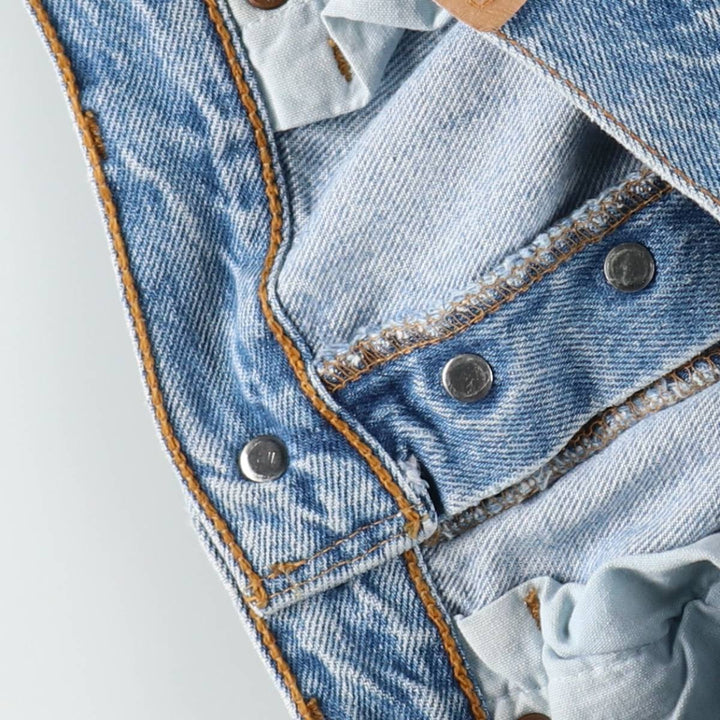 1990'S Levi's G501-0193 Straight Denim Pants, Made in USA, Women's Size L (equivalent to W30), Vintage cotton blue type Vintage Second Hand