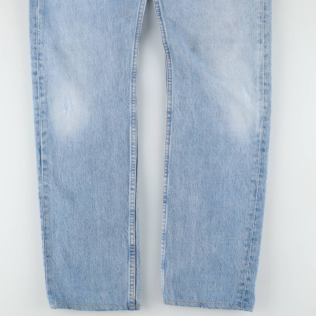 1990'S Levi's G501-0193 Straight Denim Pants, Made in USA, Women's Size L (equivalent to W30), Vintage cotton blue type Vintage Second Hand