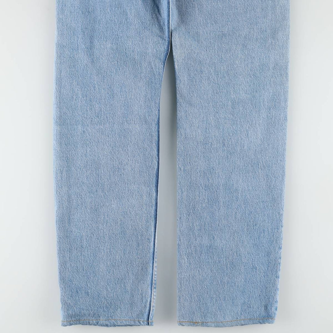 1990'S Levi's G501-0193 Straight Denim Pants, Made in USA, Women's Size L (equivalent to W30), Vintage cotton blue type Vintage Second Hand