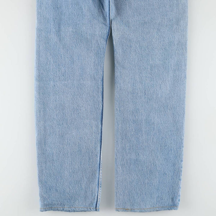 1990'S Levi's G501-0193 Straight Denim Pants, Made in USA, Women's Size L (equivalent to W30), Vintage cotton blue type Vintage Second Hand