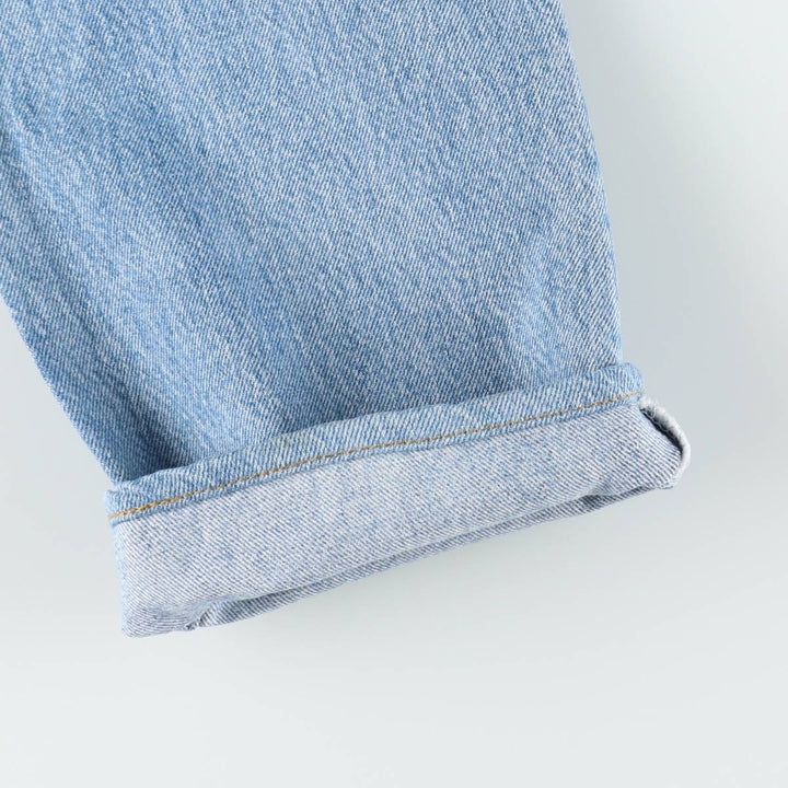 1990'S Levi's G501-0193 Straight Denim Pants, Made in USA, Women's Size L (equivalent to W30), Vintage cotton blue type Vintage Second Hand