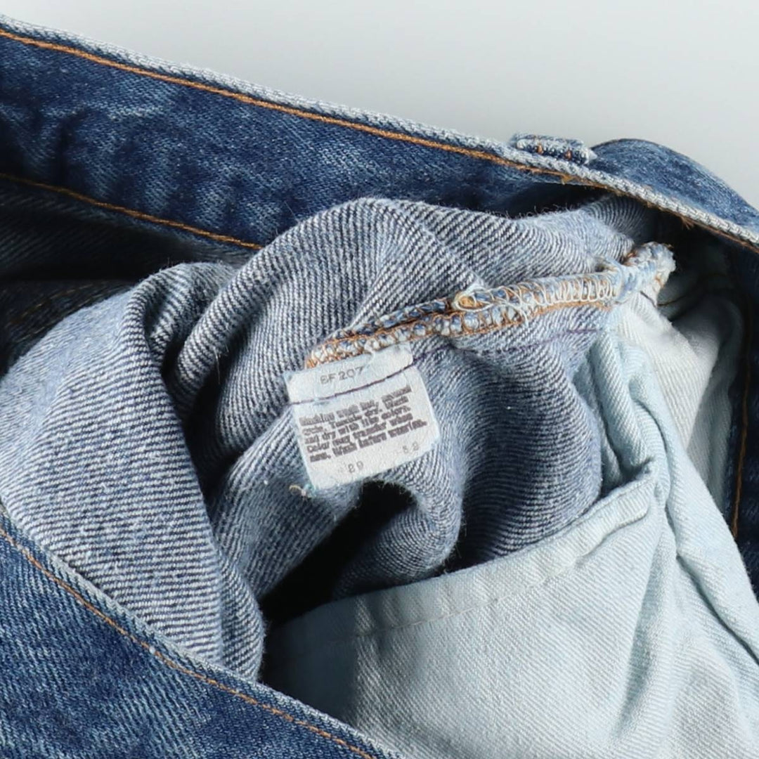 1980'S Levi's 501-0115 Straight Denim Pants, Made in USA, Women's Size L (equivalent to W28), Vintage cotton blue type Vintage Second Hand