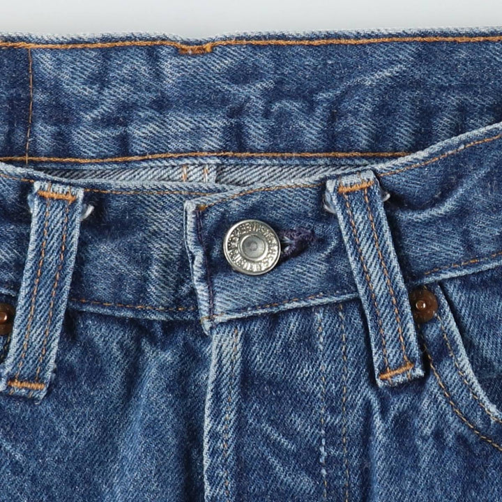 1980'S Levi's 501-0115 Straight Denim Pants, Made in USA, Women's Size L (equivalent to W28), Vintage cotton blue type Vintage Second Hand