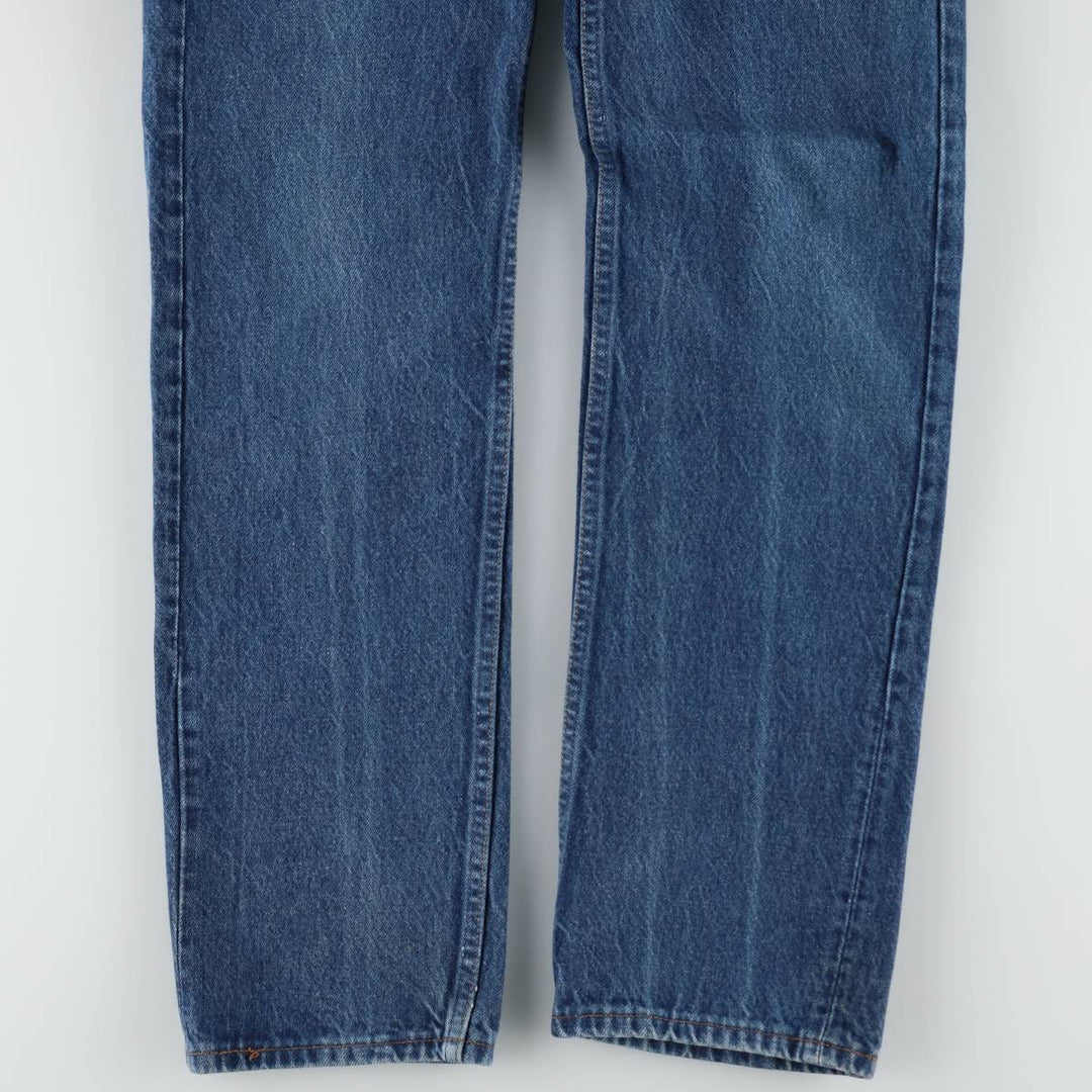 1980'S Levi's 501-0115 Straight Denim Pants, Made in USA, Women's Size L (equivalent to W28), Vintage cotton blue type Vintage Second Hand