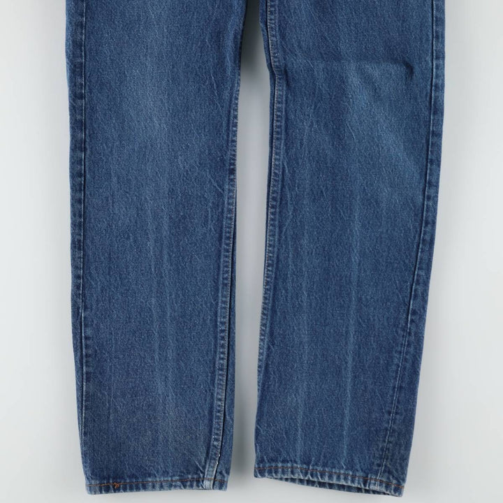 1980'S Levi's 501-0115 Straight Denim Pants, Made in USA, Women's Size L (equivalent to W28), Vintage cotton blue type Vintage Second Hand