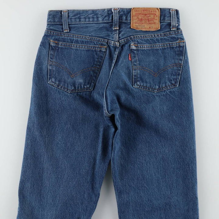 1980'S Levi's 501-0115 Straight Denim Pants, Made in USA, Women's Size L (equivalent to W28), Vintage cotton blue type Vintage Second Hand