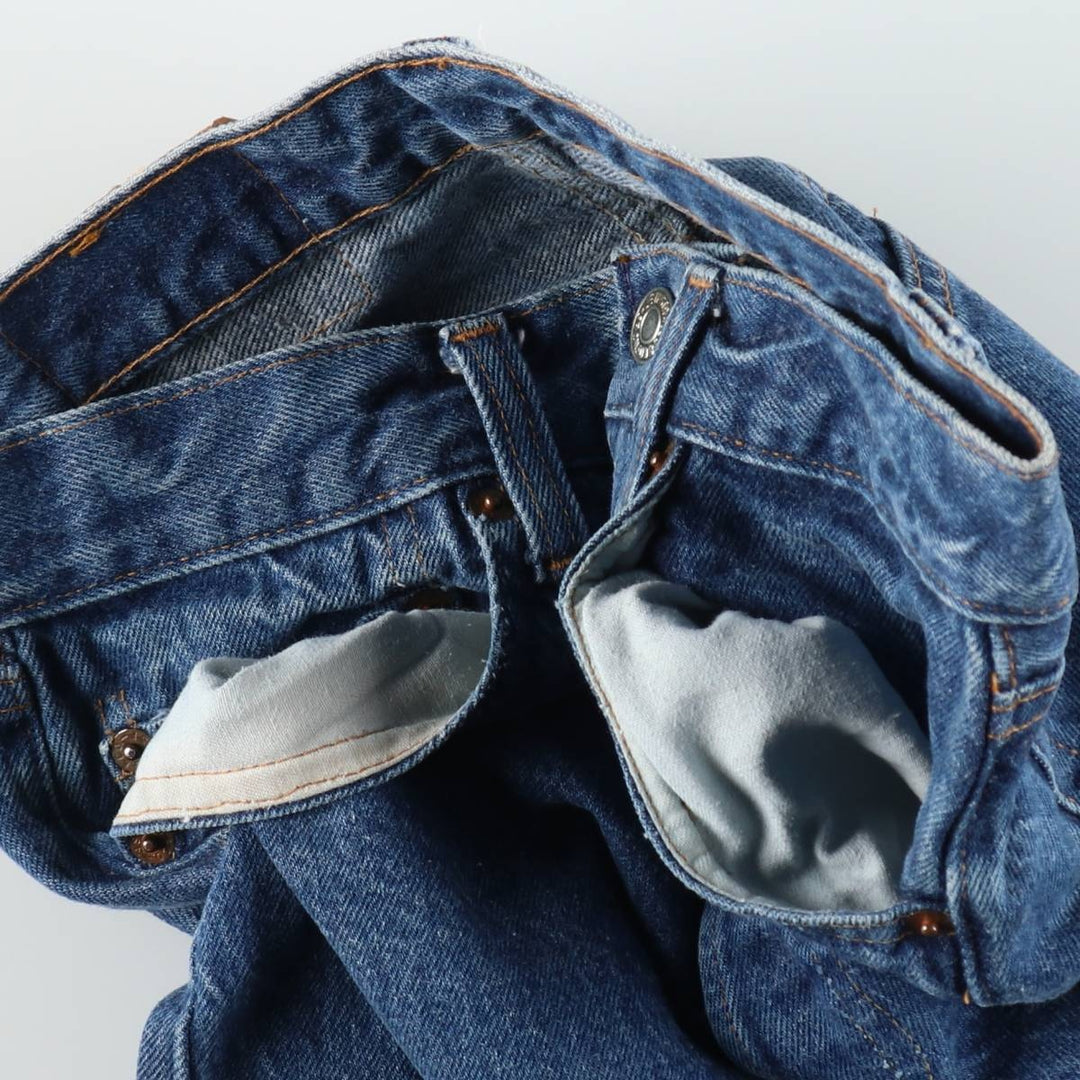 1980'S Levi's 501-0115 Straight Denim Pants, Made in USA, Women's Size L (equivalent to W28), Vintage cotton blue type Vintage Second Hand