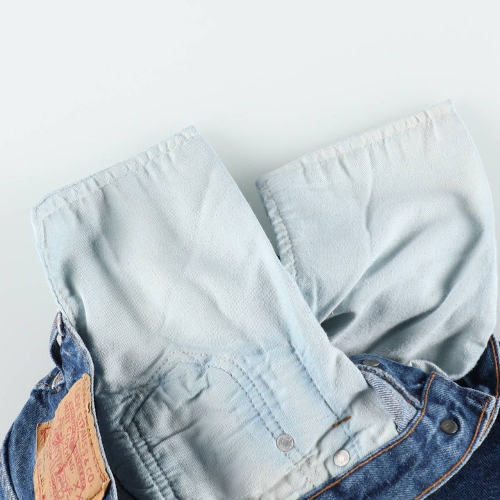 1980'S Levi's 501-0115 Straight Denim Pants, Made in USA, Women's Size L (equivalent to W28), Vintage cotton blue type Vintage Second Hand