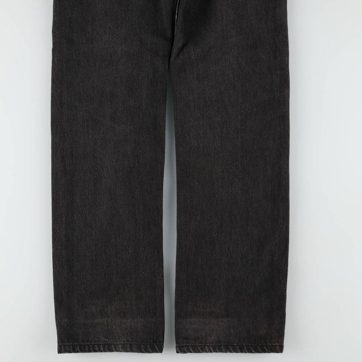 1990'S Levi's 501-5960 Black Denim Straight Leg Jeans, Made in USA, Women's Size L (equivalent to W27), Vintage. cotton black type Vintage Second Hand