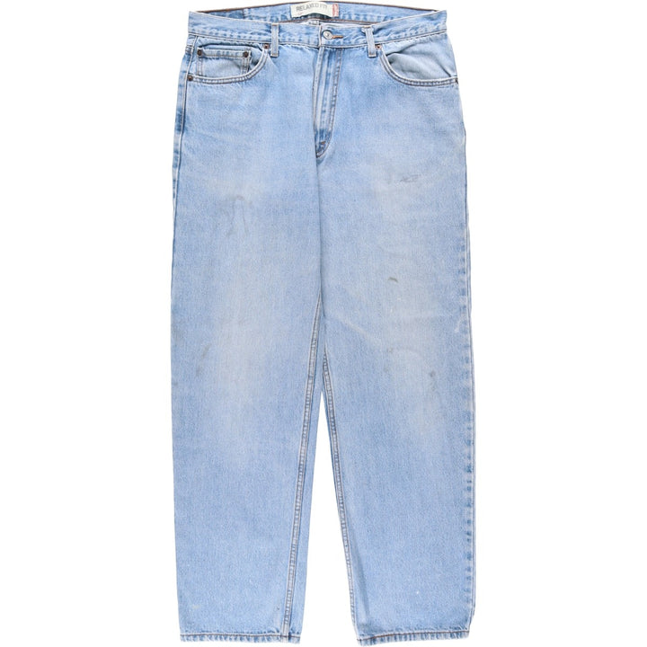Levi's 550 Relaxed Fit Tapered Denim Pants for Men, W36 cotton Blue type light blue Vintage Second Hand