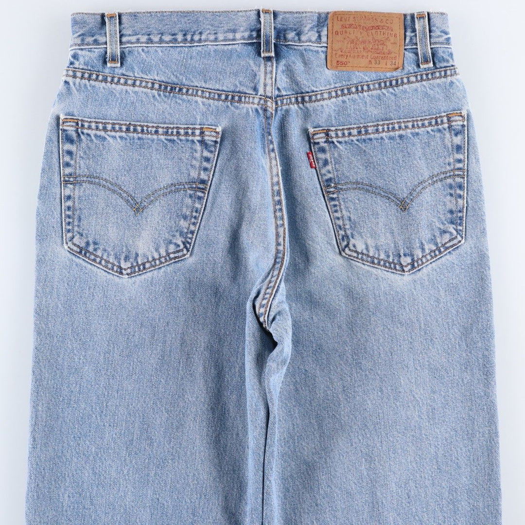 Levi's 550 tapered denim pants for men, size W33 unclear Blue type light blue Vintage Second Hand