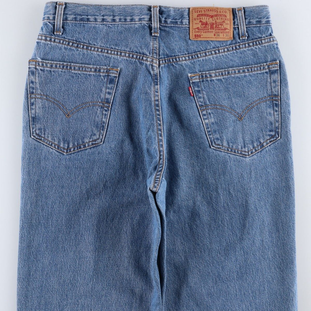 Levi's 550 Relaxed Fit Tapered Denim Pants, Made in Canada, Men's W35 (approx.) cotton blue type Vintage Second Hand
