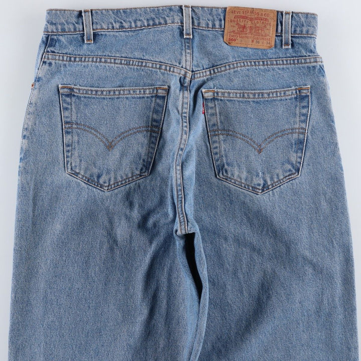90'S Levi's 560-4891 Loose Fit Tapered Leg Denim Pants, Men's, Size 36 (Vintage) cotton blue type Vintage Second Hand